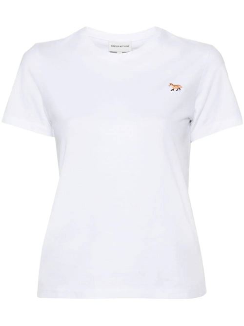 White cotton soft t-shirt Maison Kitsuné | MW00110KJ0008P100